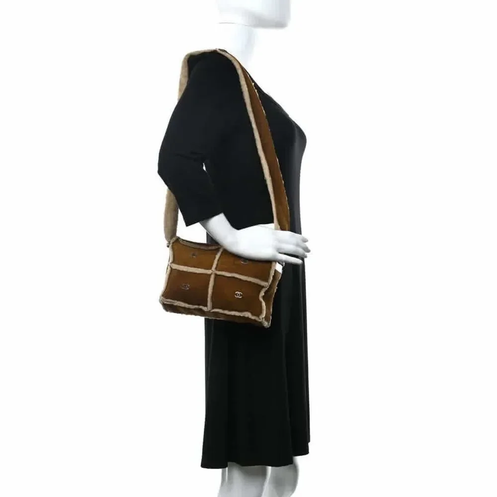 CHANEL Sheepskin Sherpa Shoulder Bag